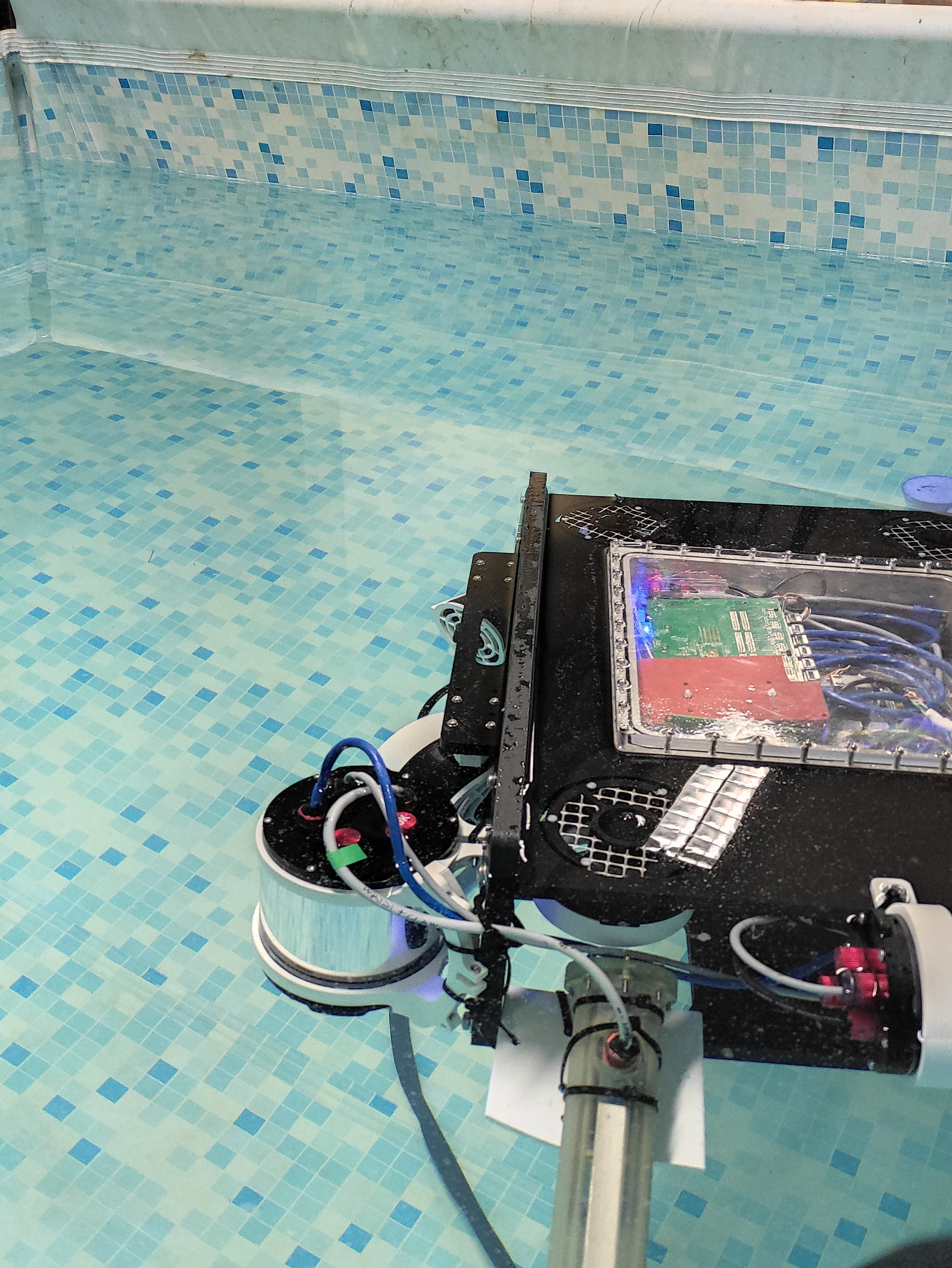 ROV water testing in the pool
